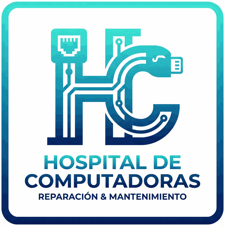 Logotipo del Hospital de Computadoras: reparación y mantenimiento